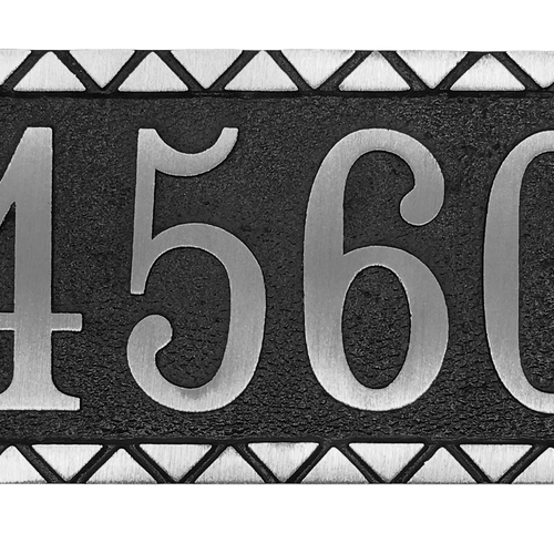 Aluminum address plaque | Made in America - 6"