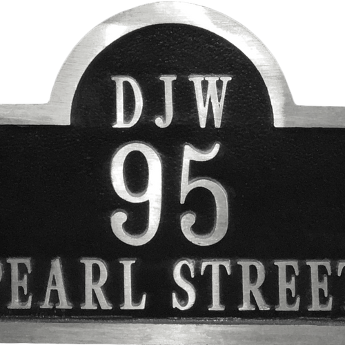 Arch Aluminum address plaques