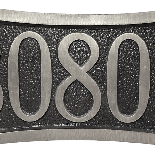 Aluminum 5 number address plaque