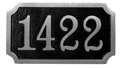 Aluminum address plaque | Made in America - 7"