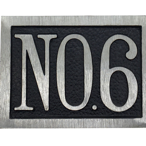 Suite Aluminum address plaques - 4-3/8"
