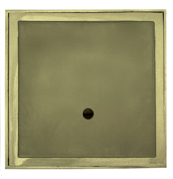 Square Red Brass Skimmer Set - 15"