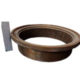 Metal Yellow Brass Skimmer Collar | Made in America - 2-1/2" Deep 