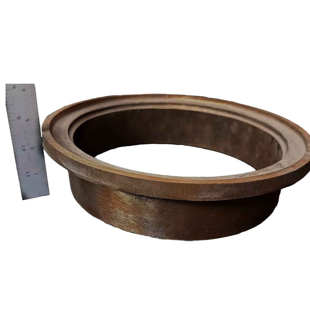 Metal Yellow Brass Skimmer Collar | Made in America - 2-1/2" Deep 