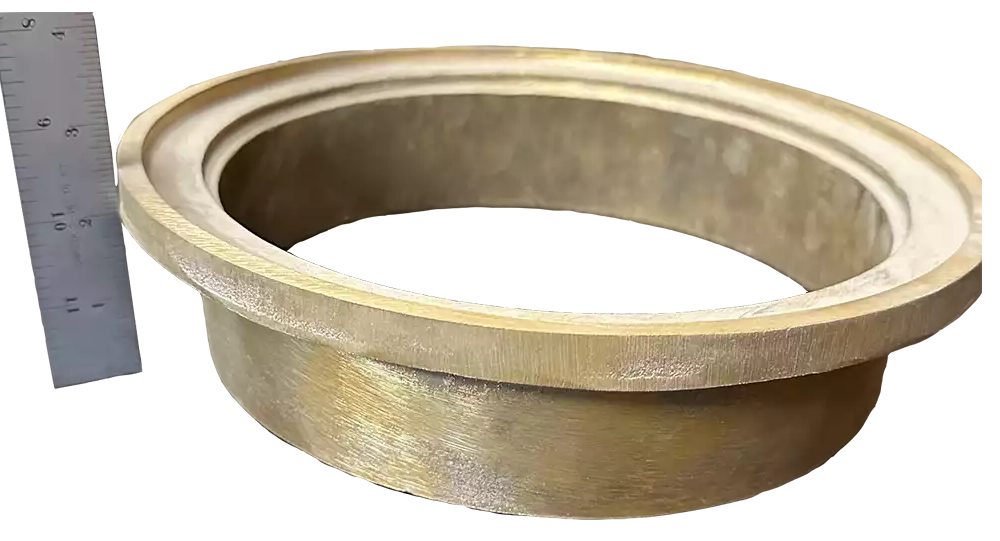 Metal Red Brass Skimmer Collar | Made in America - 2-1/2" Deep 