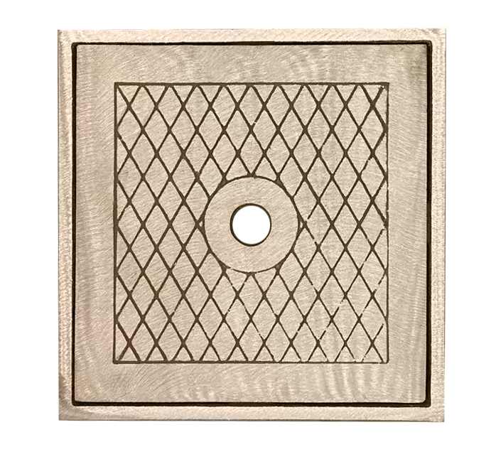 Red Brass square skimmer lid - 9-7/8" 