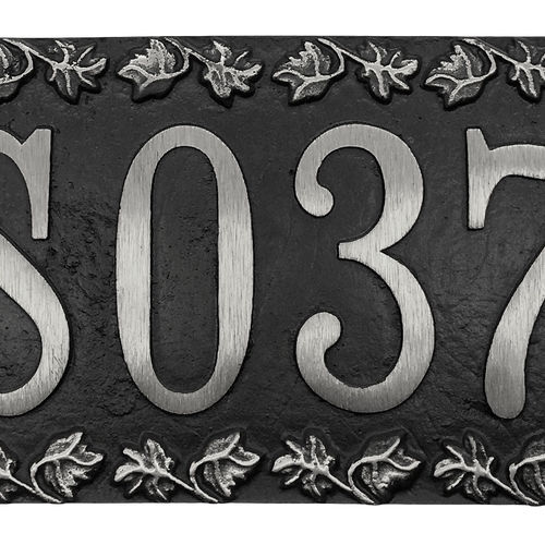 Aluminum address plaque |Made in America - 6-3/8"