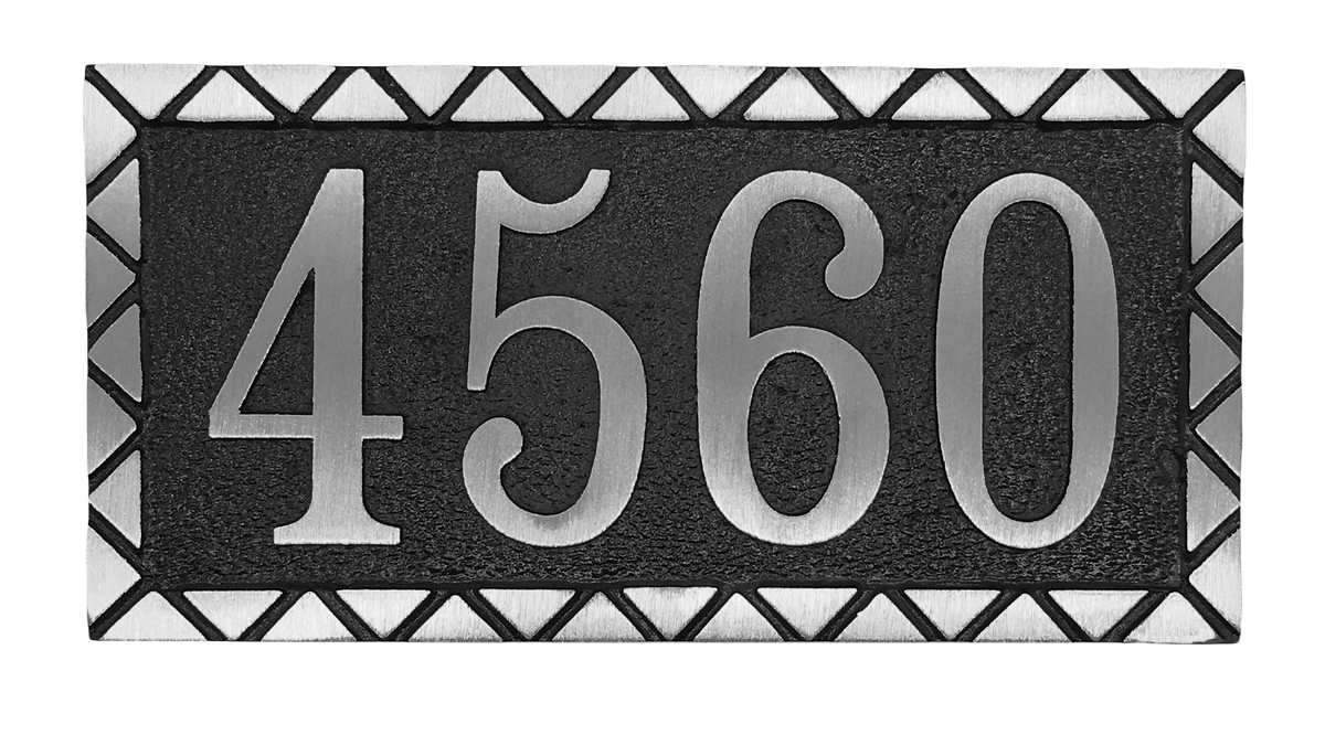 Aluminum address plaque | Made in America - 6"