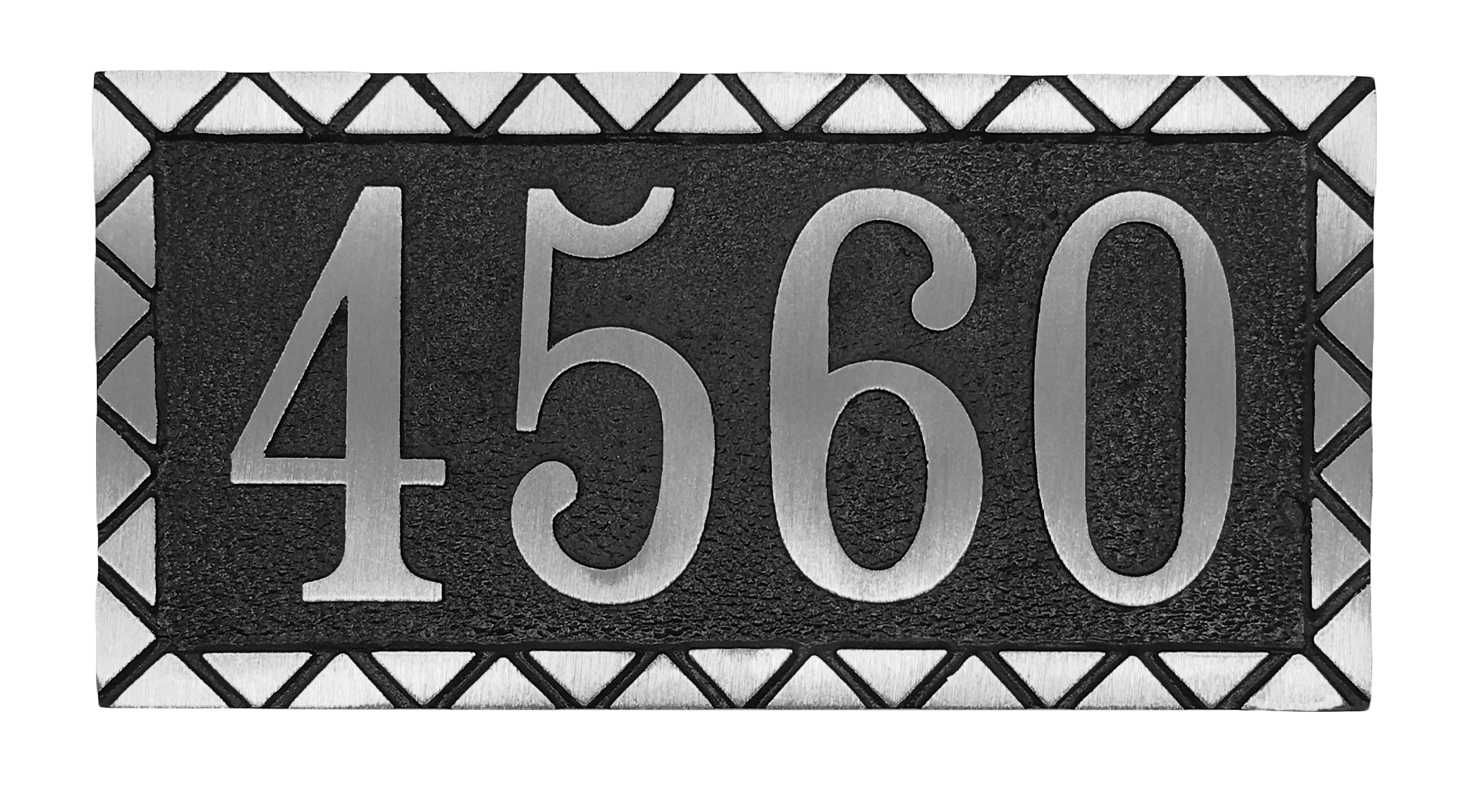 Aluminum address plaque | Made in America - 6"