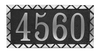 Aluminum address plaque | Made in America - 6"