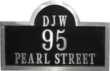 Arch Aluminum address plaques 