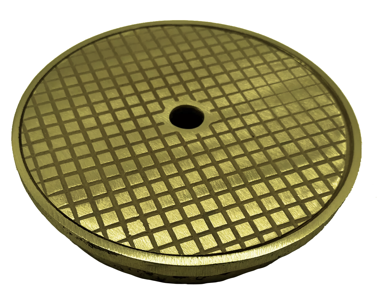 Yellow Brass skimmer lid & ring |Made in America - 9-7/8