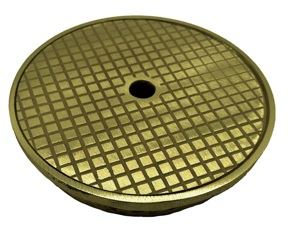 Yellow Brass skimmer lid & ring |Made in America - 9-7/8" 