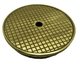 Yellow Brass skimmer lid & ring |Made in America - 9-7/8" 