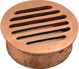 Round Metal Drop-In Drain - Red Brass- 4 In