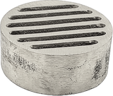 Round Metal Drop-In Drain - Aluminum- 4 In