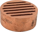 Round Metal Drop-In Drain - Red Brass- 4 In