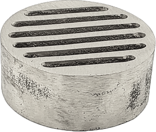 Round Metal Drop-In Drain - Aluminum- 4 In