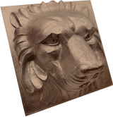 Metal scupper | spout - lionhead- Red Brass
