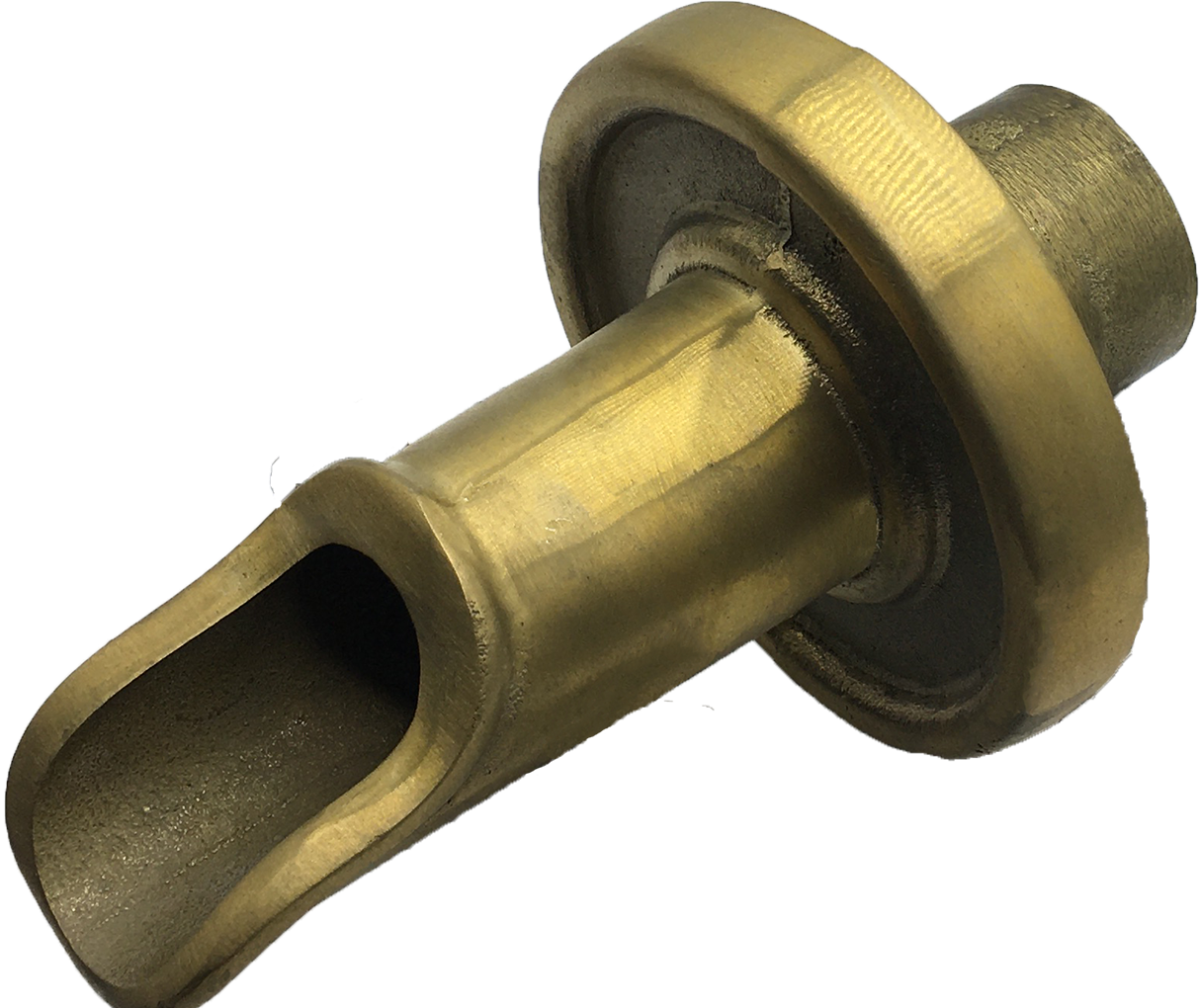 water scupper | spout for pools & landscape - 6 In  - Yellow Brass