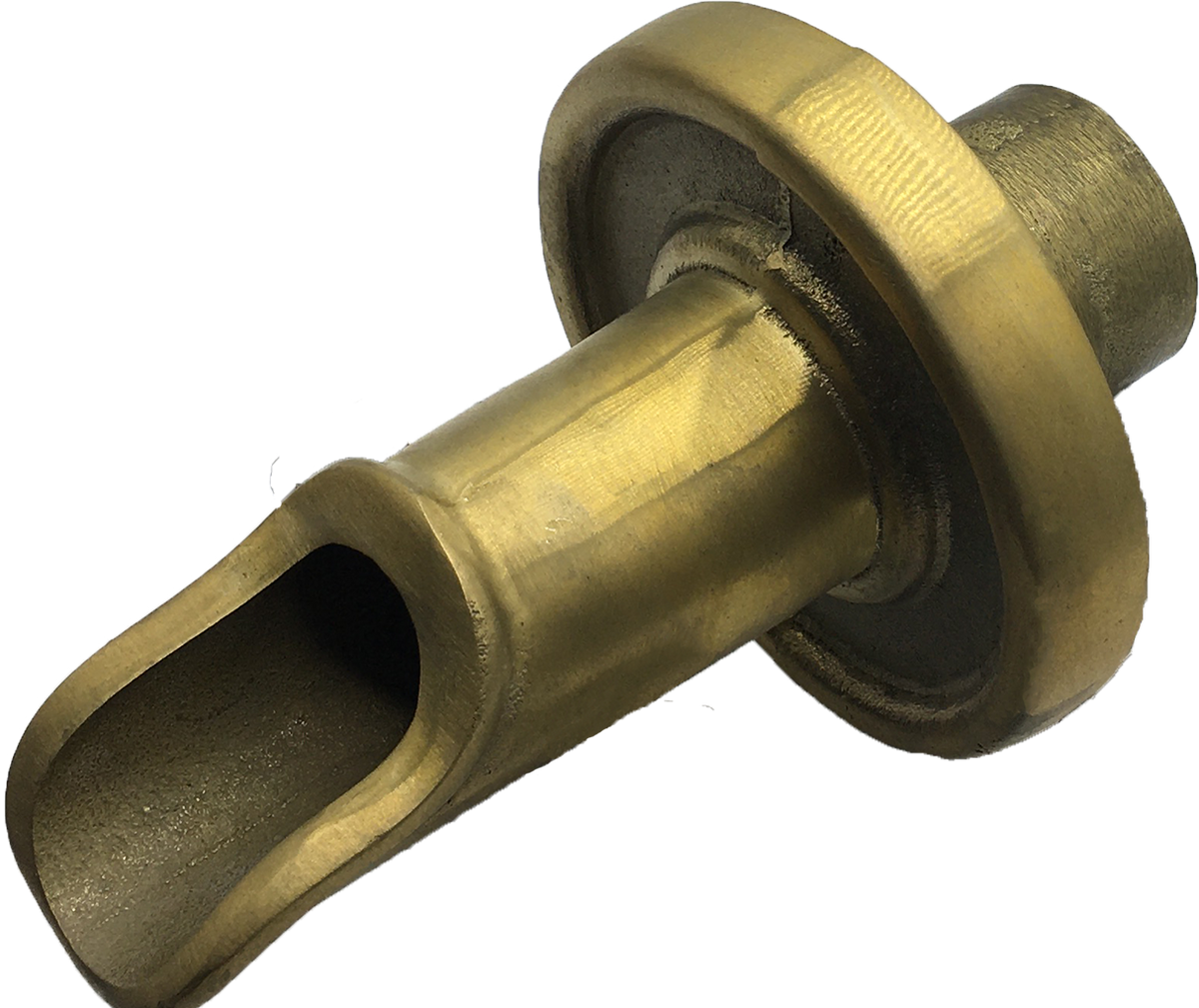 water scupper | spout for pools & landscape - 6 In  - Yellow Brass