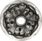 round flower water scupper | spout - 10 In  - Aluminum
