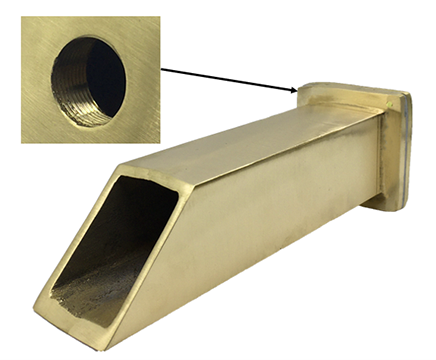 water scupper | spout for pools and fountains - Yellow Brass