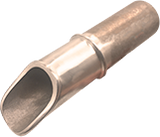 round metal scuppers and water spouts - 7.5 In - Red Brass