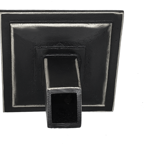 metal water spout | scupper with square backplate - Aluminum