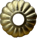 flower metal water scupper |spout round - Yellow Brass
