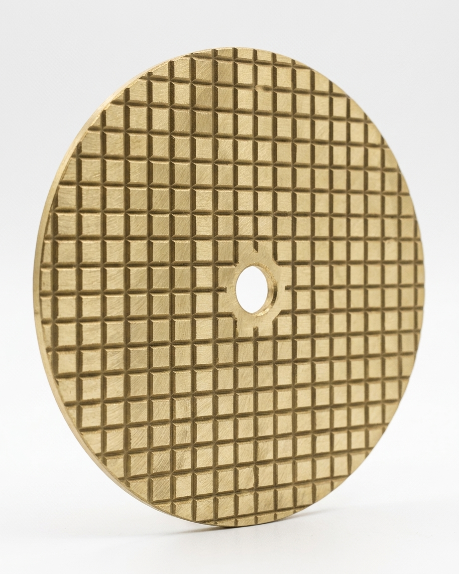 9-7/8" Skimmer Lid, Waffle, Solid Cast Brass or Aluminum