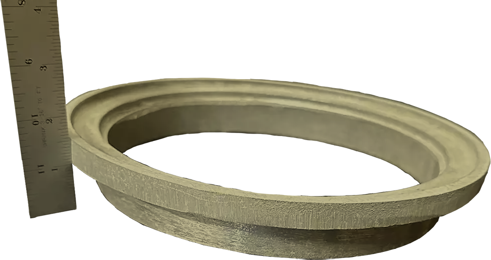 Metal Yellow Brass Skimmer Collar | Made in America - 1-1/2" Deep