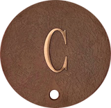 9-7/8" Skimmer Lid, Custom Letter, Solid Cast Brass or Aluminum