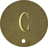 9-7/8" Skimmer Lid, Custom Letter, Solid Cast Brass or Aluminum