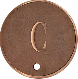 Custom Red Brass skimmer set|Made in America - 10-1/2"