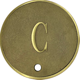 Custom Yellow Brass skimmer set|Made in America - 10-1/2"