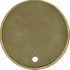 Yellow Brass skimmer set |Round - 10-1/2"