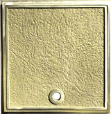 Yellow Brass skimmer lid & frame - 11"