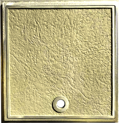 Yellow Brass skimmer lid & frame - 11"