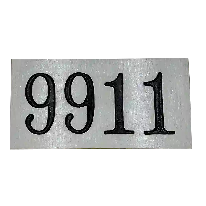 Aluminum address plaque |Made in America - 5.5"