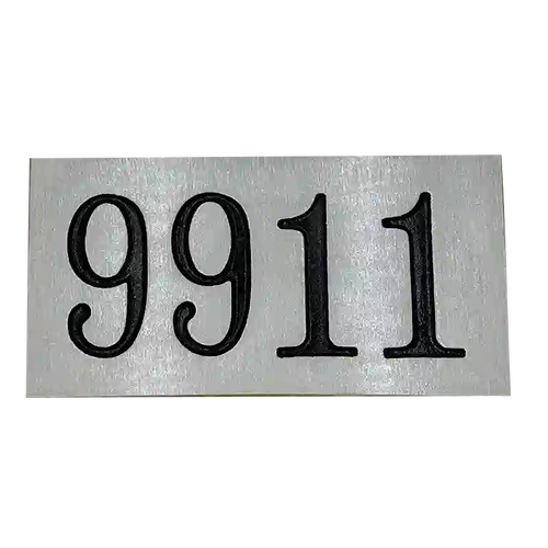 Aluminum address plaque |Made in America - 5.5"