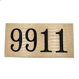 Yellow Brass address plaque |Made in America - 5.5"