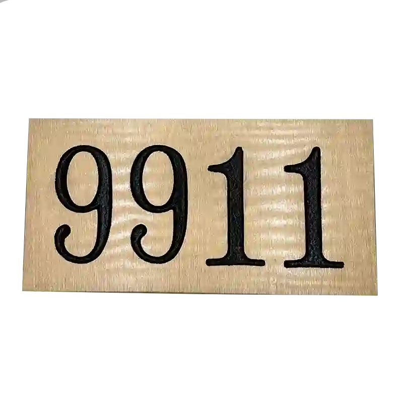 Yellow Brass address plaque |Made in America - 5.5"