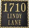 Aluminum address plaque - 12-1/8" 