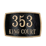 Yellow Brass address plaques - 9"