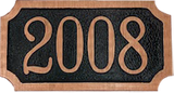 Maillbox Red Brass address plaques - 4-3/4" 
