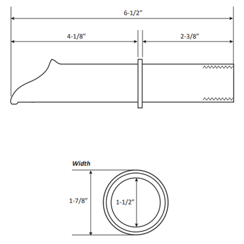 round water scupper for pools & landscape - 6.5 In