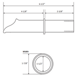 round water scupper for pools & landscape - 6.5 In