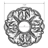Water Scupper - Nora Design, 7-¼”Round, 2" ID