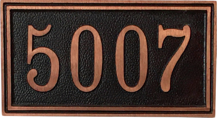 Yellow Brass address plaque | Made in America - 7